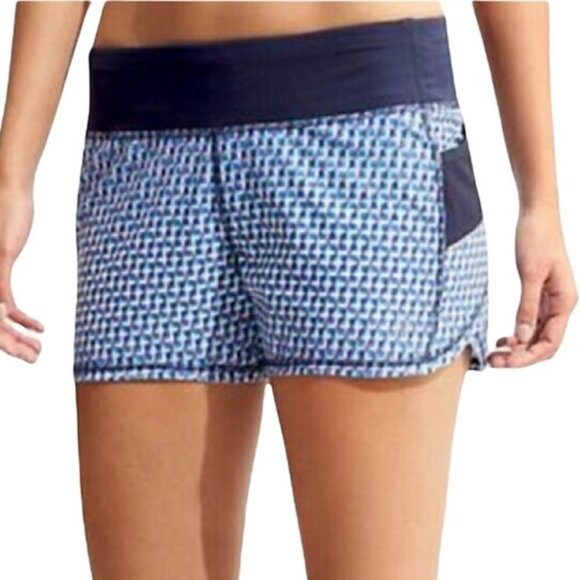 Athleta Vivid‎ Ready Set Short Geo Paradise Reamult Printed Women's Small - Picture 1 of 8